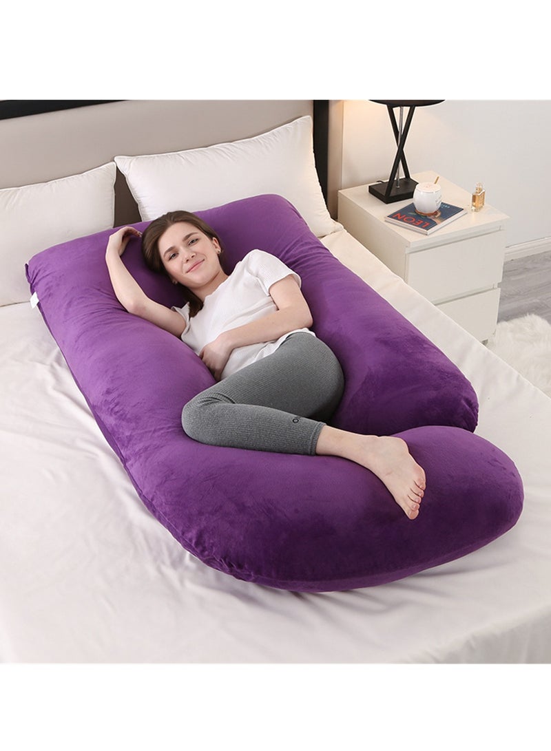Crystal Velvet Maternity Pillow Maternity Belly Support Pillow Core Side Sleeping Pillow Waist Support Pillow
