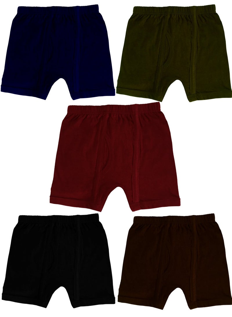 HAP Boys 100% Cotton I/E Trunks (Pack of 5) / Size 60cm - Image 2