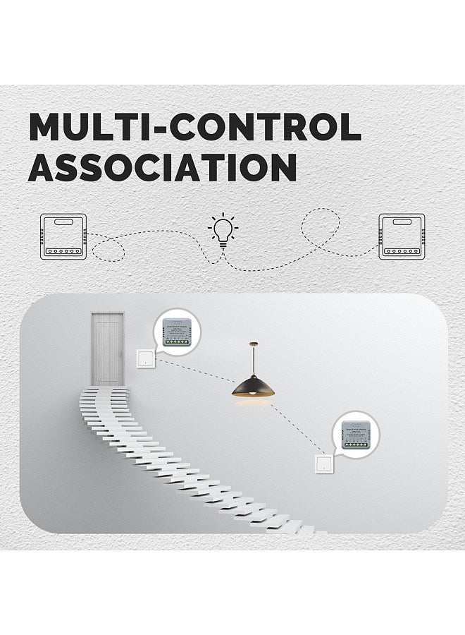Tuya ZigBee Intelligent Switch Module Portable Home Automation DIY Breaker Timing Control Voice Control Switch Compatible with Google Home and  Alexa