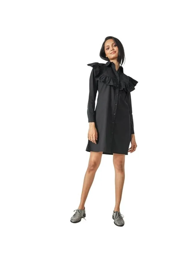 The Label Life Ruffle Full Sleeve Mini Dress