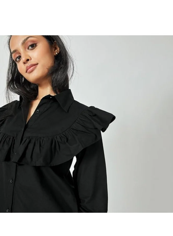 The Label Life Ruffle Full Sleeve Mini Dress