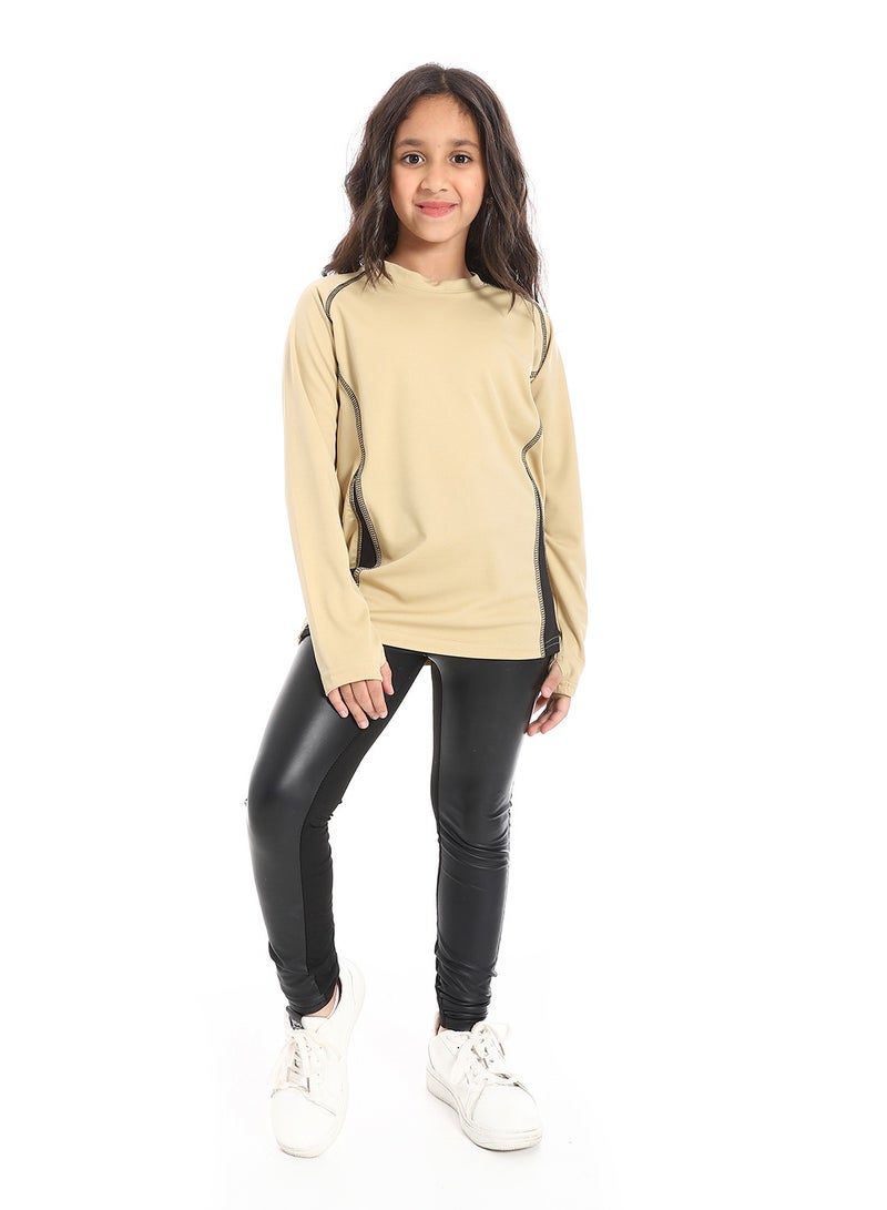 Caesar Girls' sports T-shirt with sleeves - Image 3