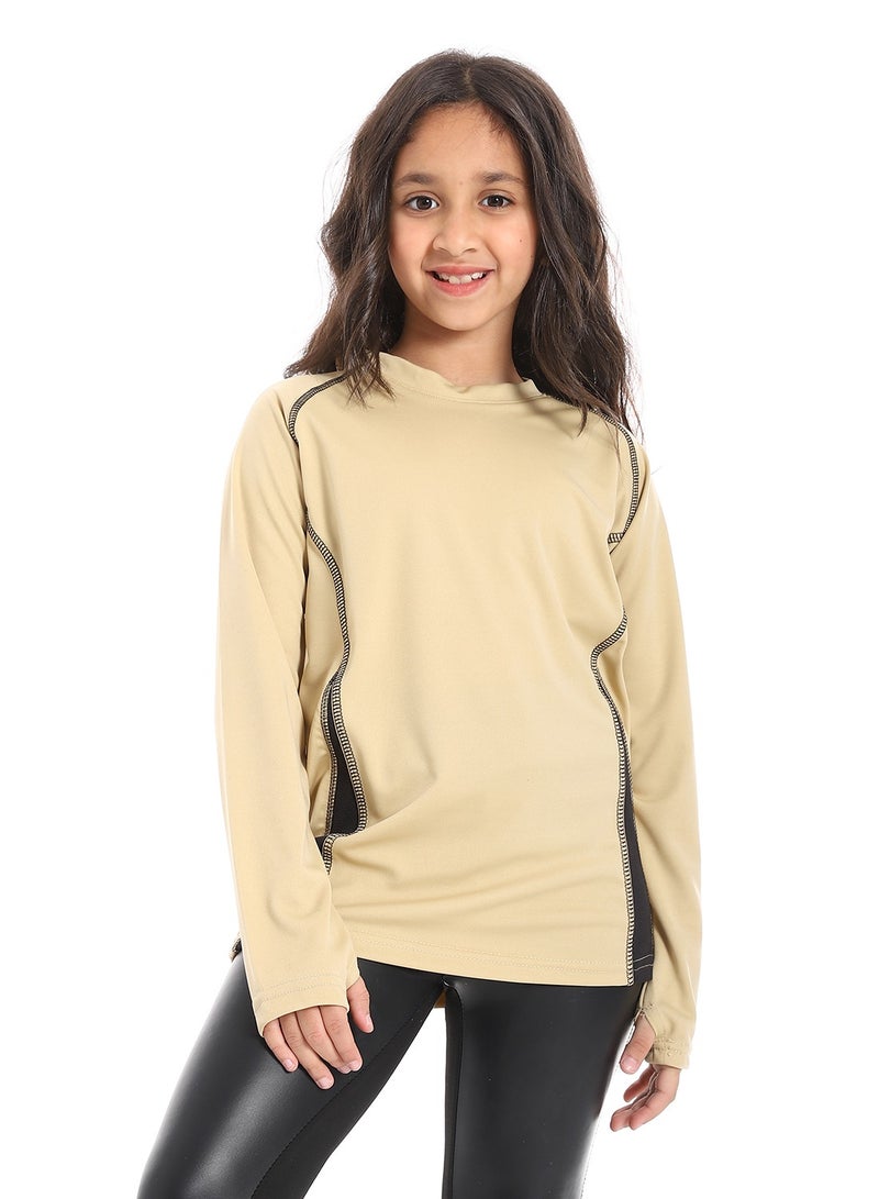 Caesar Girls' sports T-shirt with sleeves - Image 1