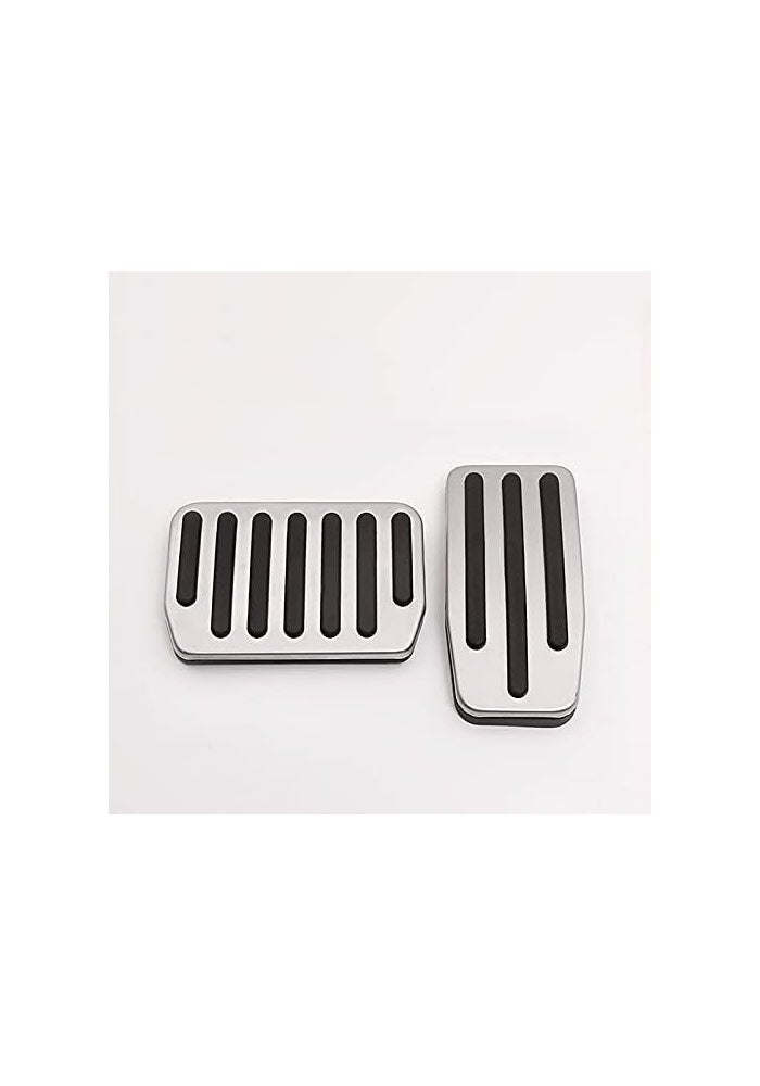 QASULER Aluminum Alloy Car Foot Pedal Covers for Tesla Model 3 - Image 1