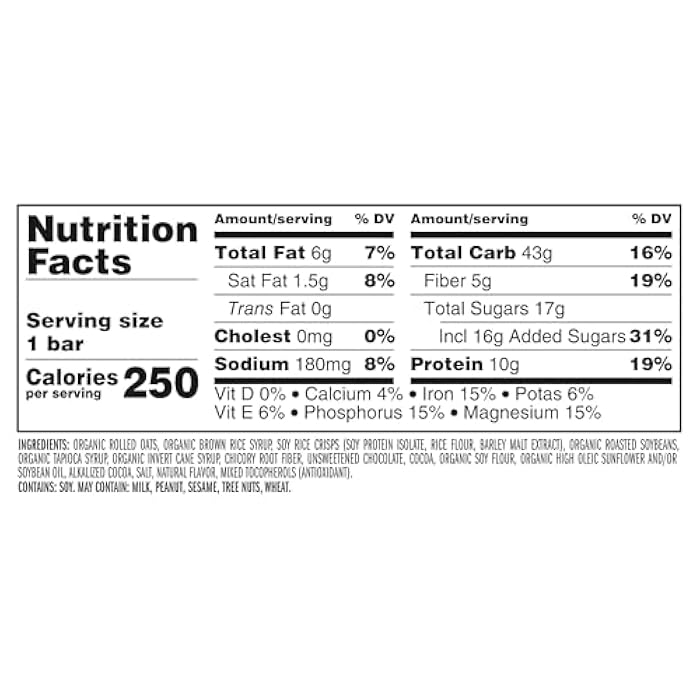 Clif Bar بار كليف - بار بروتين الطاقة - براوني الشوكولاتة - مصنوع من الشوفان العضوي - بار الطاقة - غير معدّل وراثياً - (1 قطعة) - Image 2