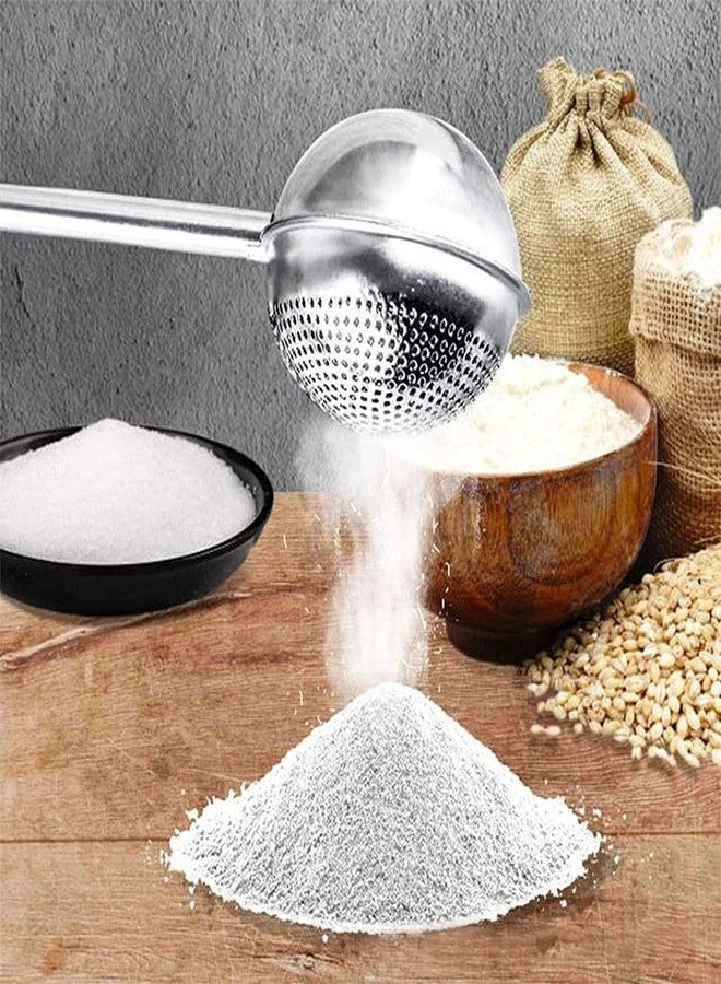 Raitron 304 Stainless Steel Flour Powder Filter Spoon, Baker Dusting Wand For Sugar Flour Spices, Flour Sugar Powder Spoon Kitchen Tools - Image 3
