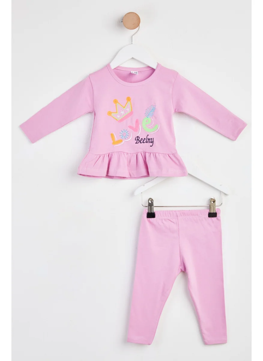 Tofisa Girl Pink Embroidered Set - 24290