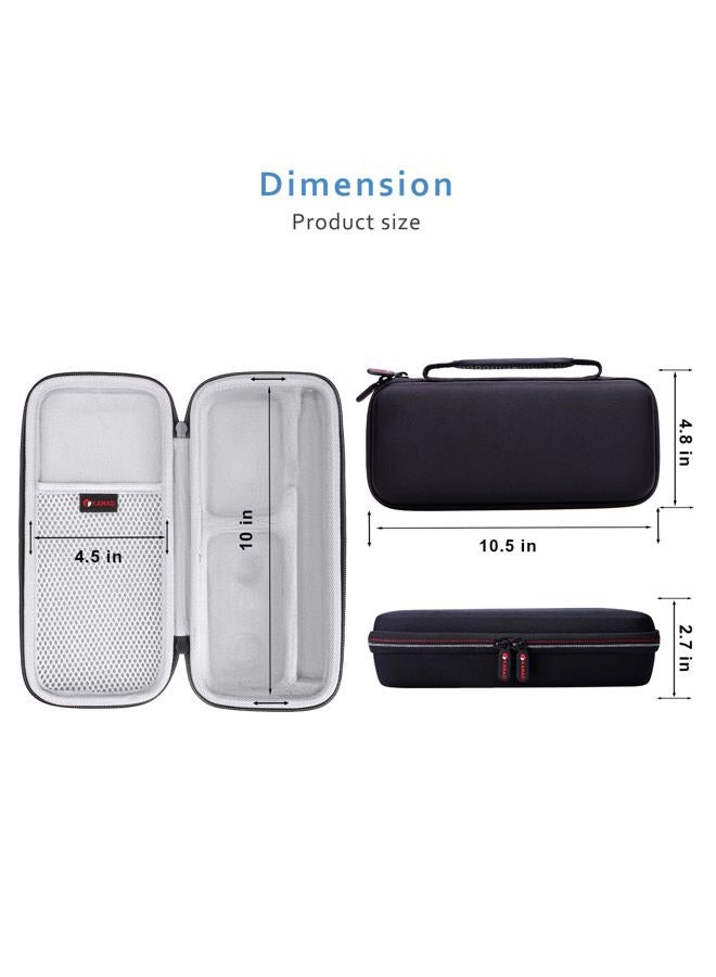 XANAD Hard Case for Insta360 X3 or ONE X2 Kit 360 Degree Waterproof Action Camera (Grey Bag with Small Cover and Carabine) - Image 5