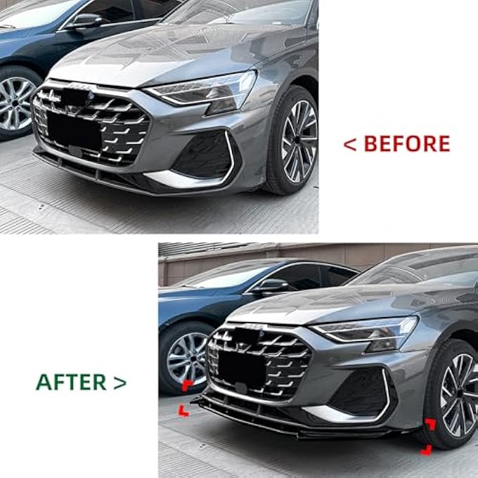 AUSMILA Front Bumper Spoiler Lip Body Kit for Audi A3 8Y Sline 2025+ - Image 3