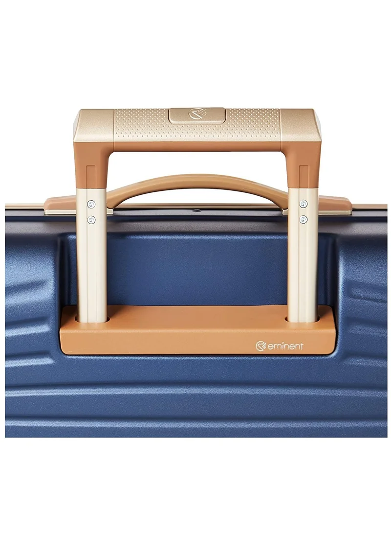 eminent Hard Case Travel Bags Makrolon Polycarbonate Gold Jetstream Aluminum Frame Luggage Suitcase Extra Corner Protection Double Tsa Lock E9R1 Large Checked Luggage Blue Moon