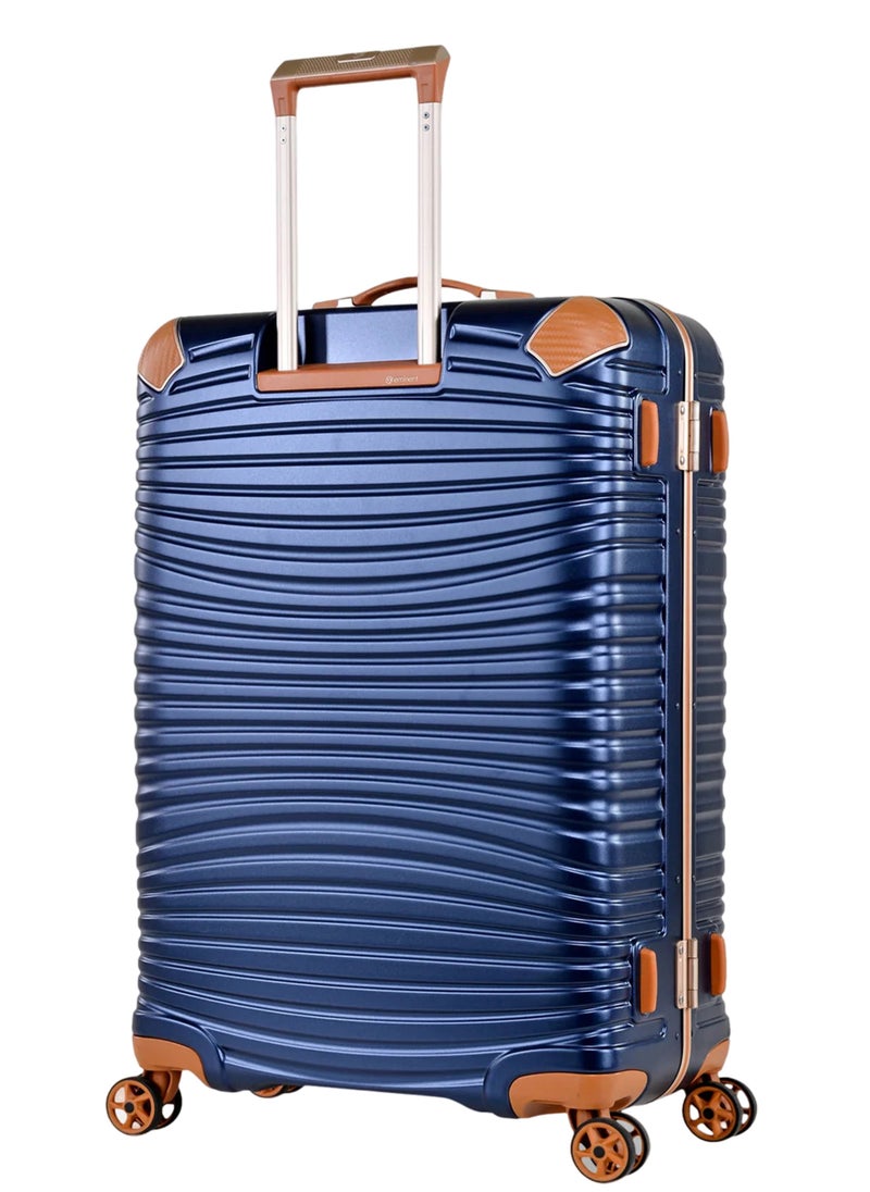 eminent Hard Case Travel Bags Makrolon Polycarbonate Gold Jetstream Aluminum Frame Luggage Suitcase Extra Corner Protection Double Tsa Lock E9R1 Large Checked Luggage Blue Moon  - Image 2