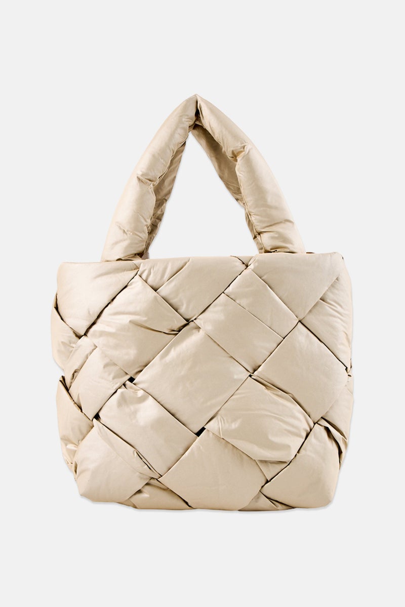 Sam Edelman Women Quilted Handbag, Ivory - Image 3