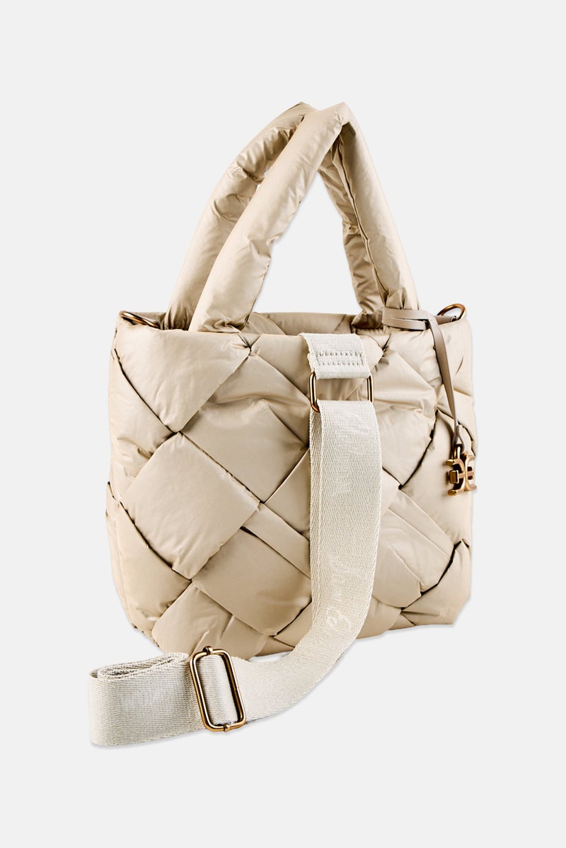 Sam Edelman Women Quilted Handbag, Ivory - Image 2