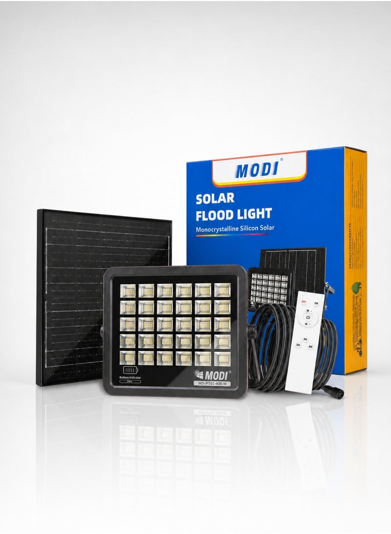 MODI 300W Solar LED Flood Light – IP66 Waterproof Outdoor Security Light with Smart Remote & Dusk-to-Dawn Sensor - Image 2