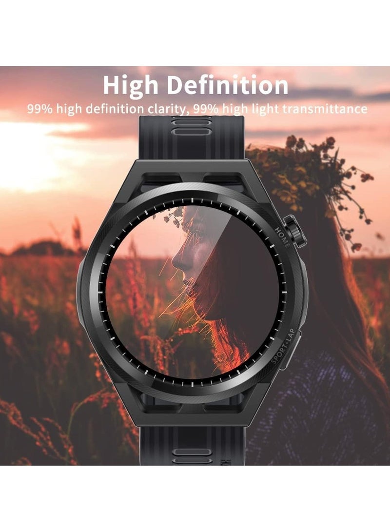Screen Protector for Huawei Watch 4 Pro Scratch Resistant 3D Total Coverage Bubble Free Pet HD Flexible Transparent Screen Protector Film - Image 3