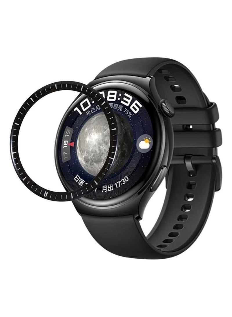 Screen Protector for Huawei Watch 4 Pro Scratch Resistant 3D Total Coverage Bubble Free Pet HD Flexible Transparent Screen Protector Film - Image 1