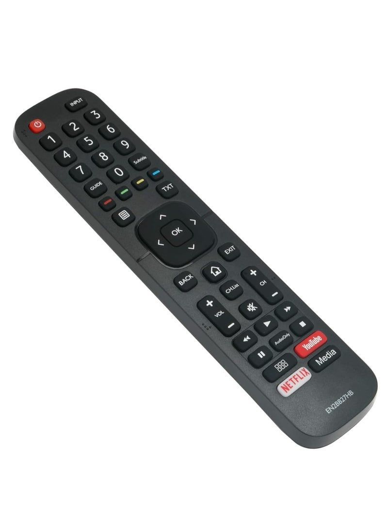PopZa New Replacement Remote Control for Hisense Smart TVs – Compatible with EN2BB27H, EN2BB27HB – Universal Remote for Hisense LED, LCD, UHD, FHD Models – Easy Pairing, Durable & User-Friendly Design – No Programming Required - Image 2