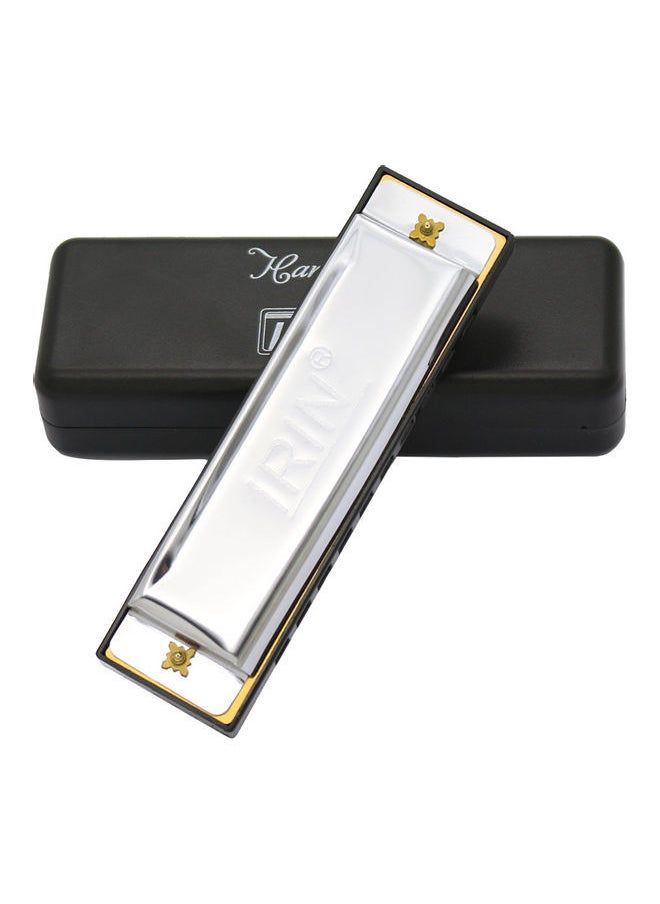 NIBEMINENT 10-Hole 20 Tone Diatonic Blues Harmonica with Case  - Image 2