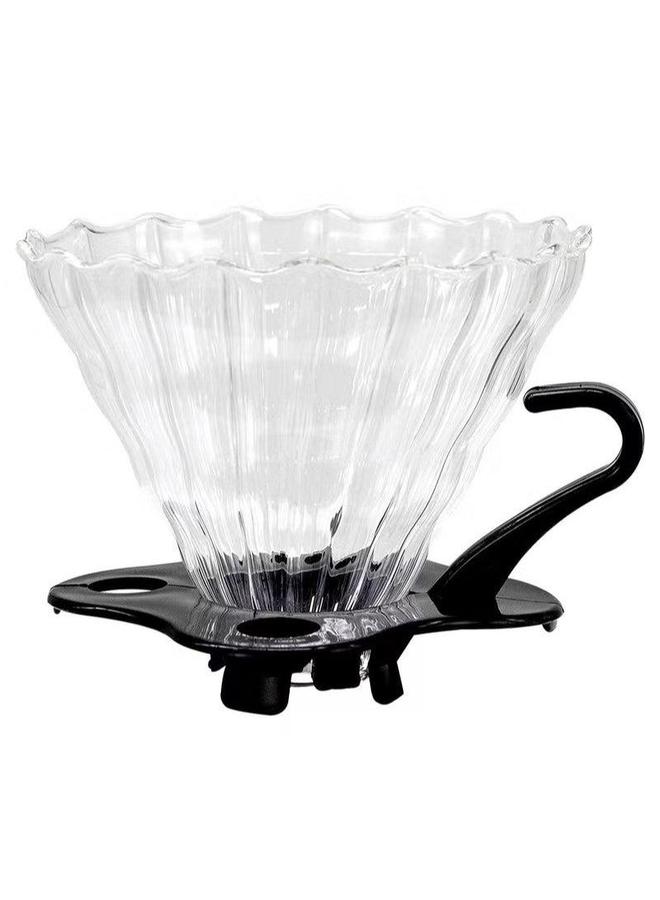 HOMESTAR V60 hand-brewed glass coffee pot set, household drip filter cup sharing pot, funnel - Image 3
