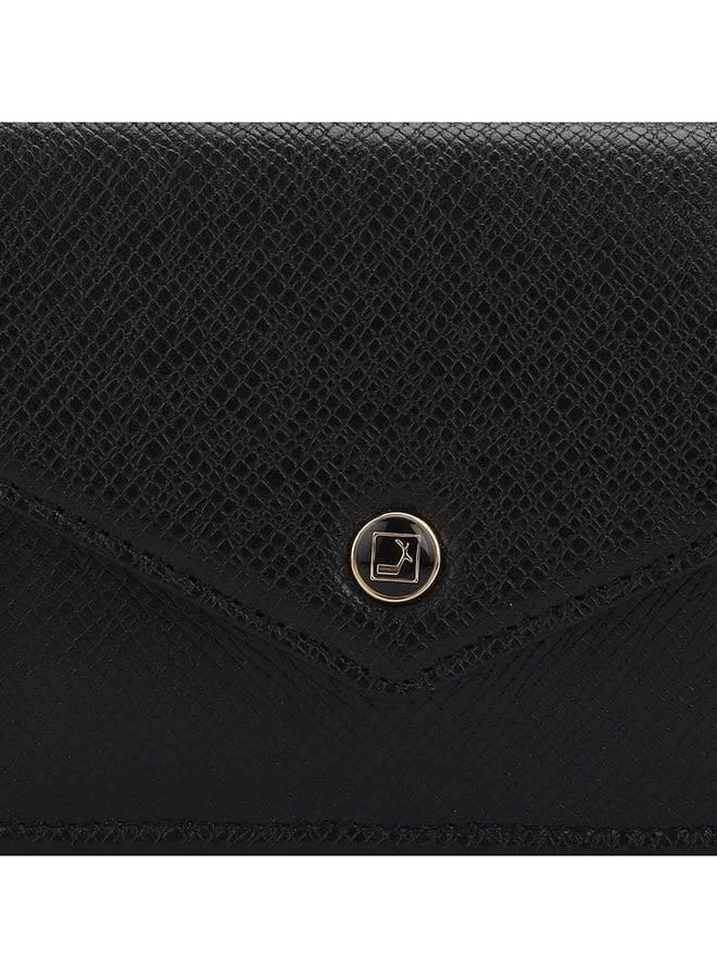 Da Milano  Genuine Leather Black Ladies Wallet for Women | Best Price UAE