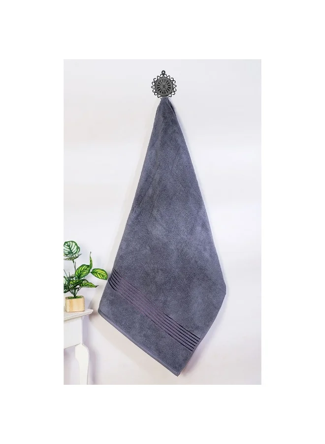 DANUBE HOME Valencia Bath Sheet Charcoal 80X160Cm | Performance Fiber Quick Dry Plush Bathsheet | Ultra Soft Highly Absorbent Daily Usage Towels For Bathroom Kitchen