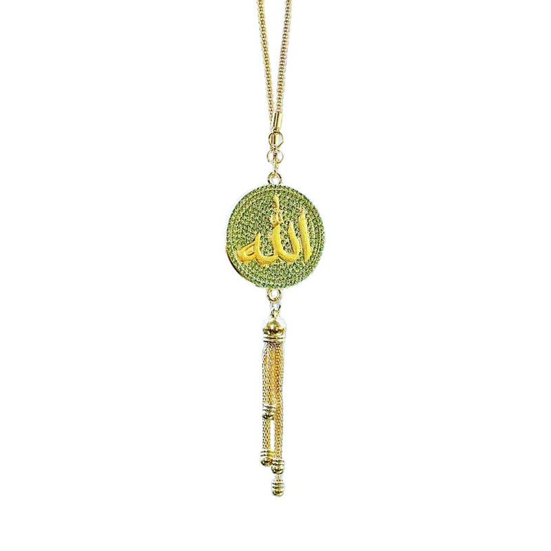 Double-Sided Rhinestone Car Rearview Mirror Hanging Ornament, Zinc Alloy, Arabian Style - Image 5