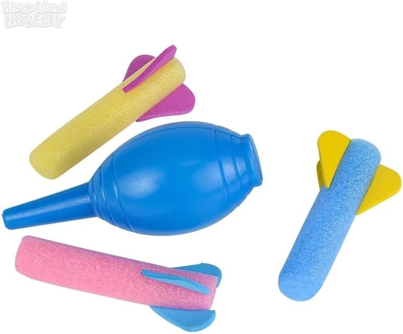 Rhode Island Novelty Foam Rocket Launcher Set of 12 - Colorful Fun for Kids - Image 4