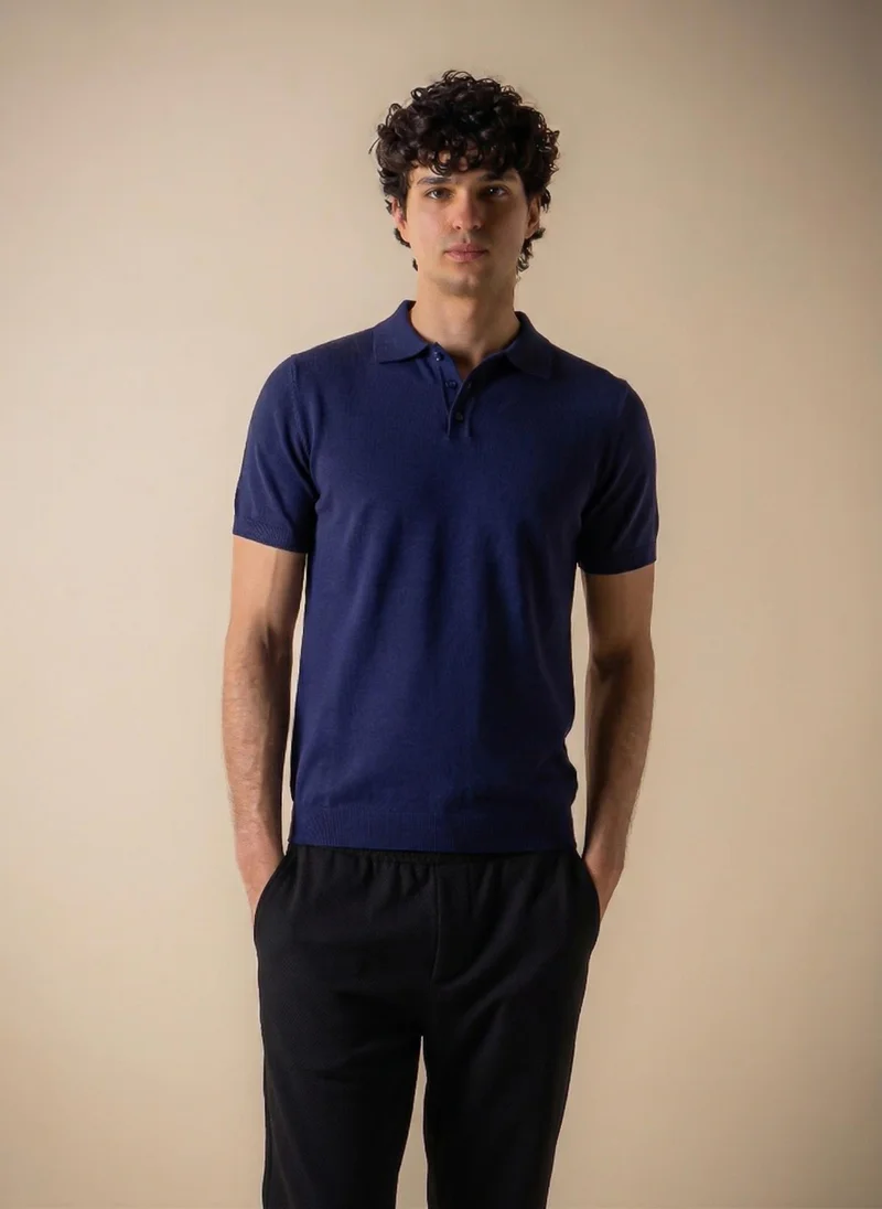 شايبس SLIM KNIT POLO SHIRT