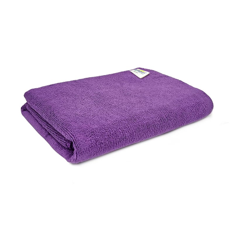 SOFTSPUN Microfiber Hair & Face Care Bath Towel 1pc 60x120cm Purple! Ultra Absorbent Super Soft & Comfortable Quick Drying for Men & Women Daily Use for Size Unisex. - Image 1