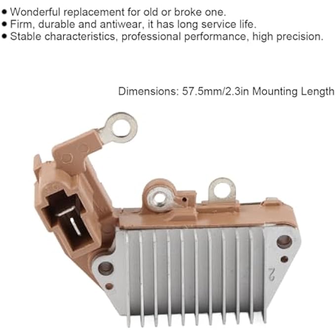 CHICIRIS Alternator Regulator Replacement, High Precision, High Sensitivity, Durable Material, Easy Replacement, Standard Compliant, for Gehl, for Komatsu, for KUBOTA, for Yale, with - Image 4