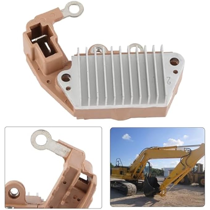 CHICIRIS Alternator Regulator Replacement, High Precision, High Sensitivity, Durable Material, Easy Replacement, Standard Compliant, for Gehl, for Komatsu, for KUBOTA, for Yale, with - Image 3