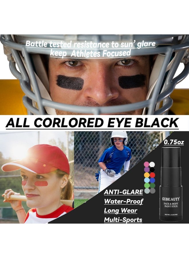 CCbeauty Neon Uv Orange Eye Black Face Body Paint Stick Oil Eyeblack Halloween Face Painting Kit Glow In The Black Lights Makeupcream Facepaints Hypoallergenic For Cosplay Costume Parites Supplies - Image 4