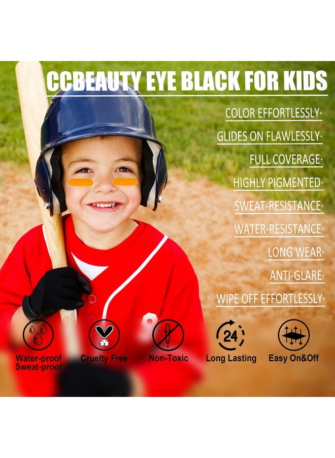 CCbeauty Neon Uv Orange Eye Black Face Body Paint Stick Oil Eyeblack Halloween Face Painting Kit Glow In The Black Lights Makeupcream Facepaints Hypoallergenic For Cosplay Costume Parites Supplies - Image 2