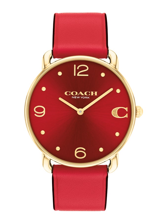 COACH Women's Analog Round Shape Leather Wrist Watch 14504249 - 36 Mm  - Image 1