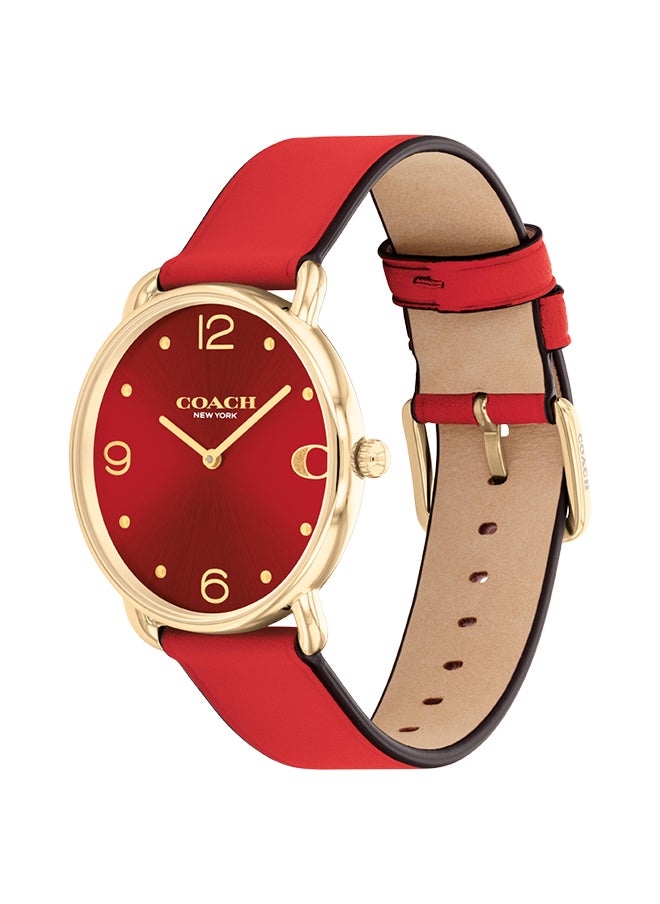 COACH Women's Analog Round Shape Leather Wrist Watch 14504249 - 36 Mm  - Image 2