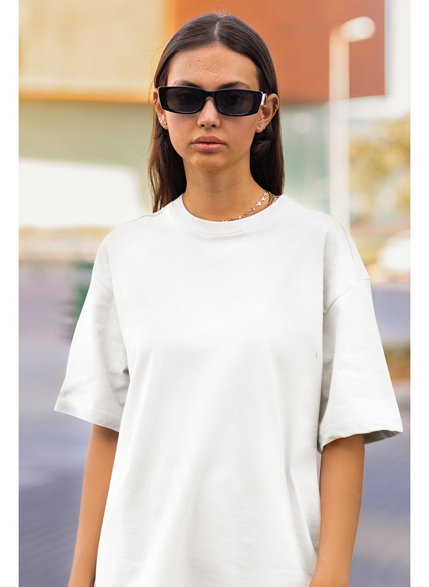 Giysa Women's Unprinted Oversize Casual T-Shirt  - Image 3