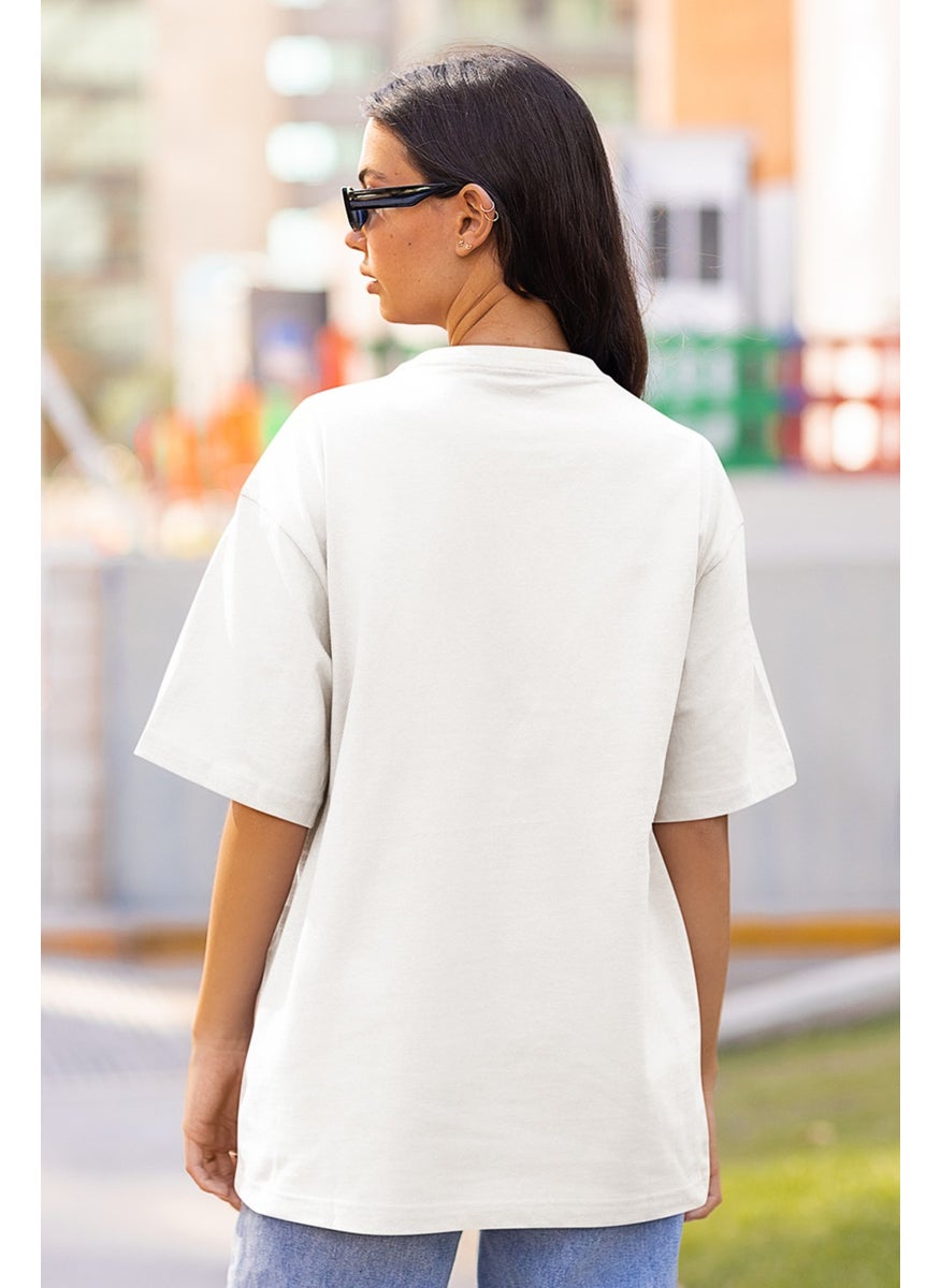 Giysa Women's Unprinted Oversize Casual T-Shirt  - Image 4