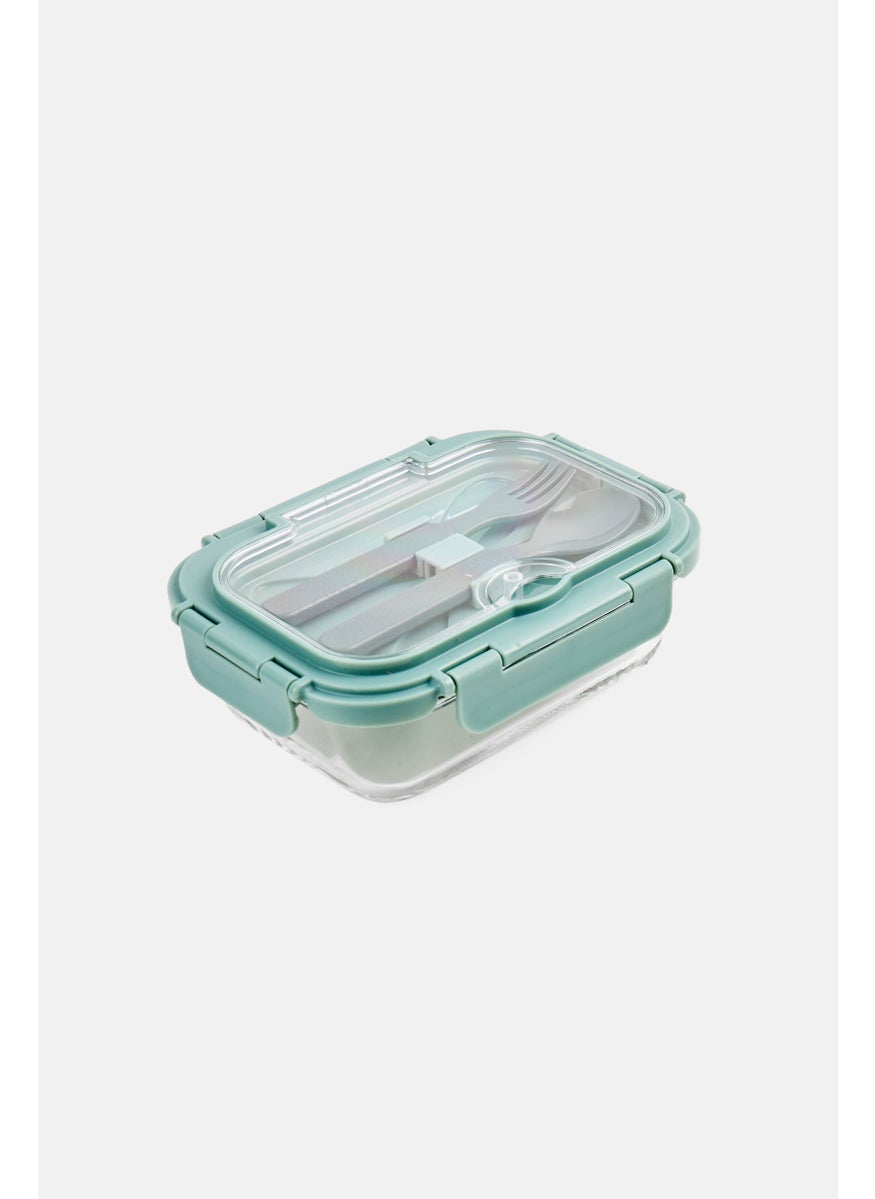 YOTO Glass Container With Plastc Cutlery, 640 ml  - Image 3