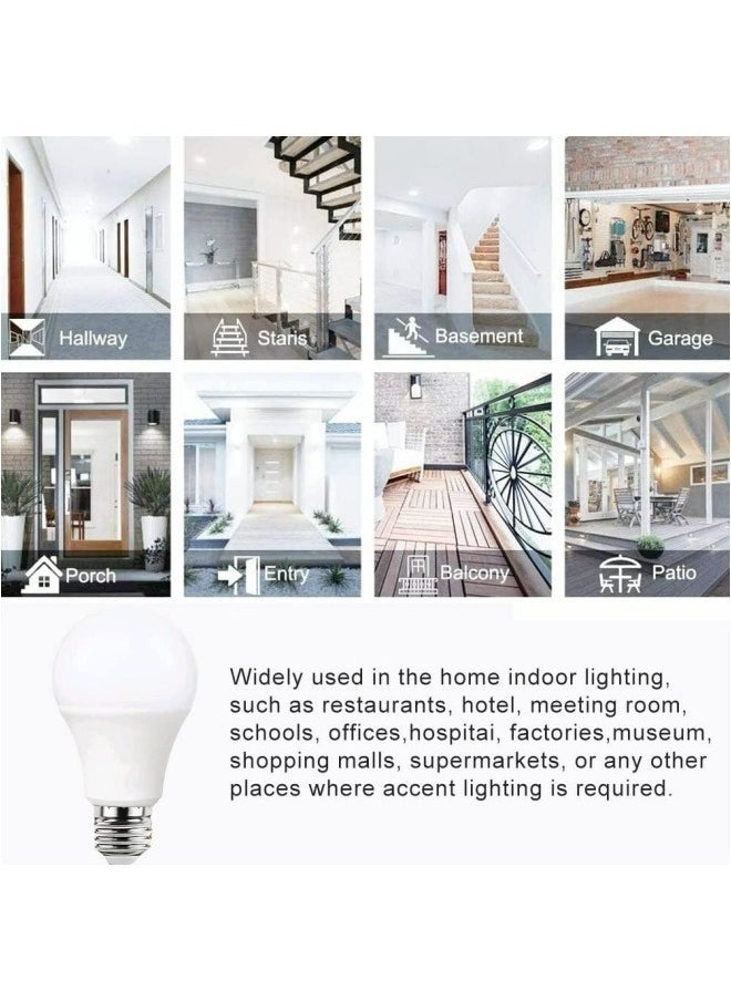 Generic 9W 12W 18W LED Light Bulb,Pack of 10,Non-Dimmable,E27 Base,6500K Daylight,Cool White  - Image 2