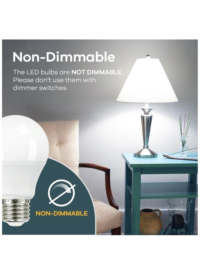 Generic 9W 12W 18W LED Light Bulb,Pack of 10,Non-Dimmable,E27 Base,6500K Daylight,Cool White  - Image 4
