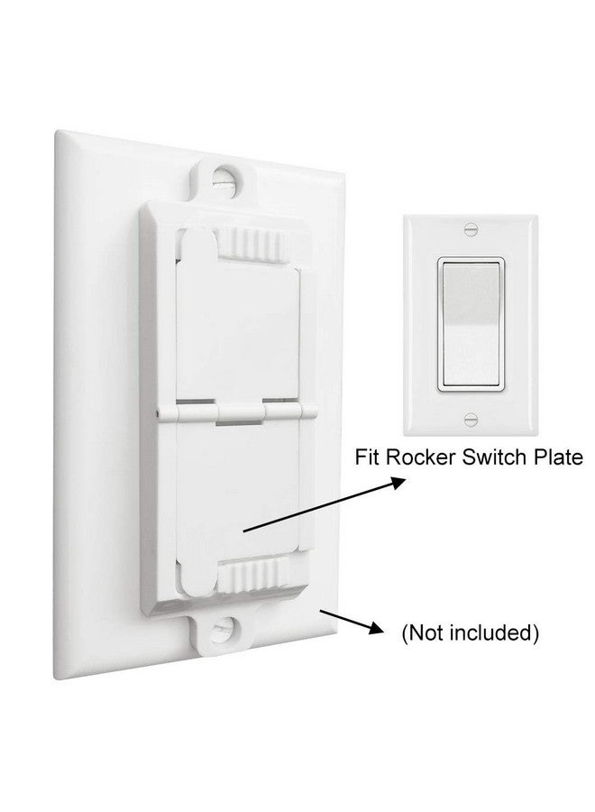 ILIVABLE Rocker Switch Plate Cover Guard Ilivable Child Proof Light Switch Guard Protects Your Lights Or Circuits From Being Accidentally Turned On Or Off By Children And Adults (2 Pack White) - Image 3
