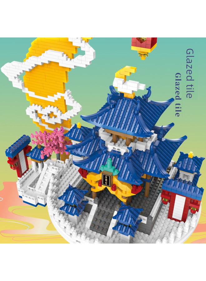 Dream High Compatible With Lego Mini Guanghan Palace Building Blocks Assembling Educational Toys Micro-particle Building Model Creative Birthday Gift - Image 4