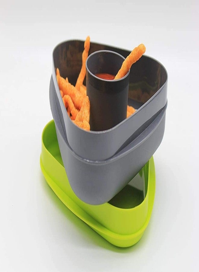 Gcrox Plastic Try Leakproof Tiffin (Multi-Color) (tryo Lunch Box) - Image 3