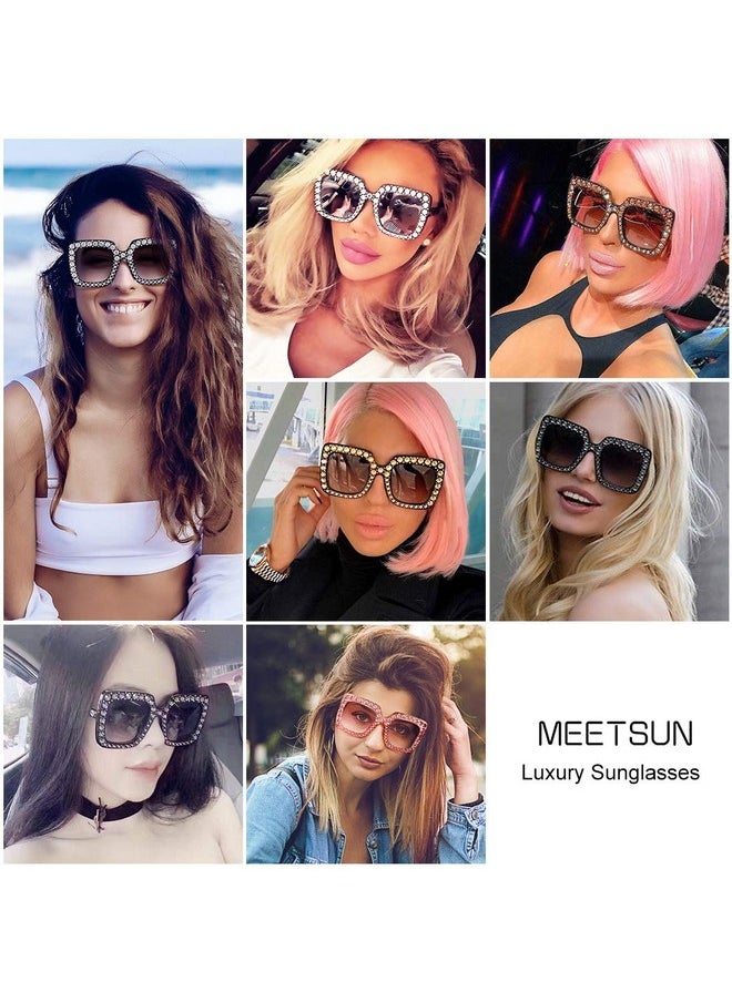 Sunglasses For Women Oversized Square Luxury Crystal Frame Designer Fashion Glasses Pinkgradient - pzsku/Z59660D8887F3CB6EC8E3Z/45/_/1718602564/b71f11a0-5e84-465b-a2e0-520ffe6ce3d7