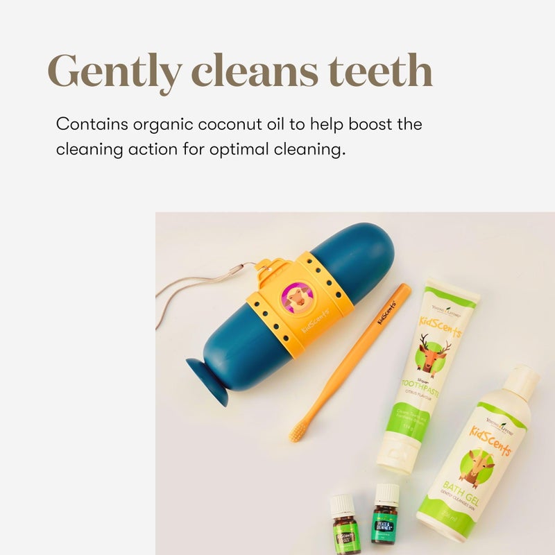 Young Living KidScents Slique Toothpaste by  - 4 oz Tube - Gentle Dental Care for Kids - Premium Essential Oils - Citrus-Mint Flavor - Fights Plaque Removes Buildup and Stains - Fluoride and SLS Free - Image 5