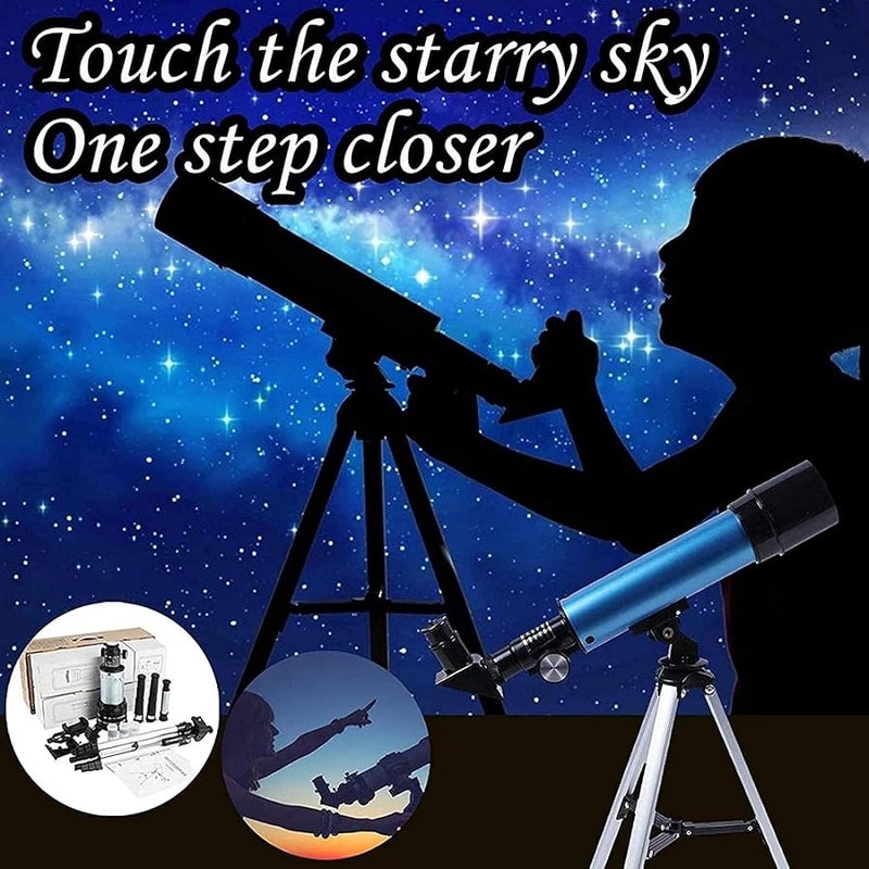 50mm Aperture Monocular Telescope For Astronomy Beginners With Two Eyepieces And Adjustable Tripod - Image 4