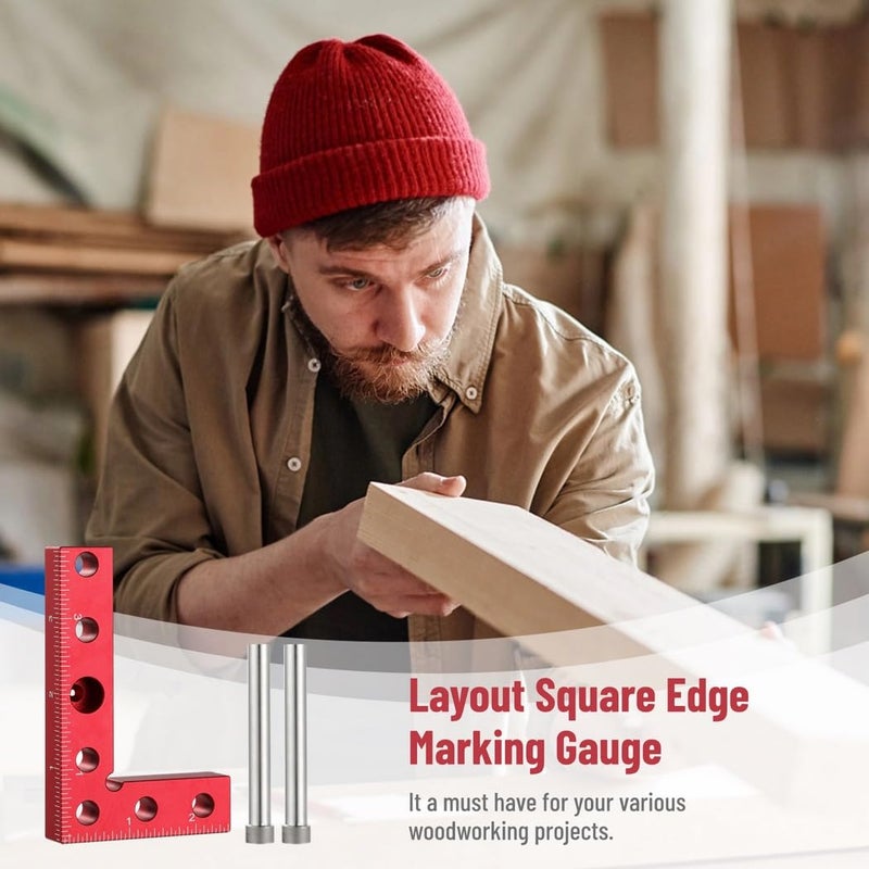 Aluminum Alloy Woodworking Center Finder Tool With Clear Marking Scales - Image 5