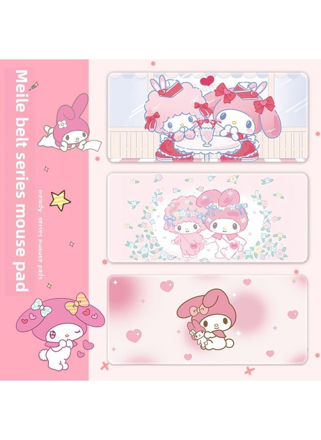 Generic - Mouse Pad Girls Cute Desk Pad Merlot Student Dormitory Learning Laptop Pad Computer Pad Keyboard Pad-Color:700x300x3mm-Pattern:Melody 019 - Image 1
