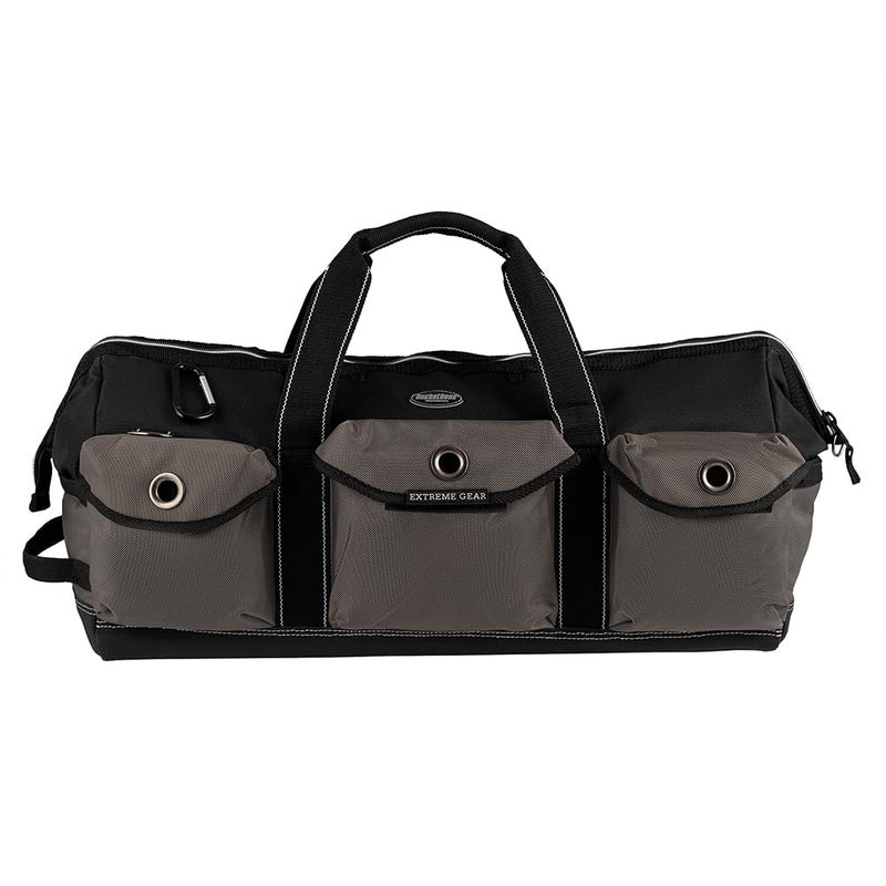 Bucket Boss Extreme Big Daddy Tool Bag in Grey 65024 BlackBlack and gray - Image 2
