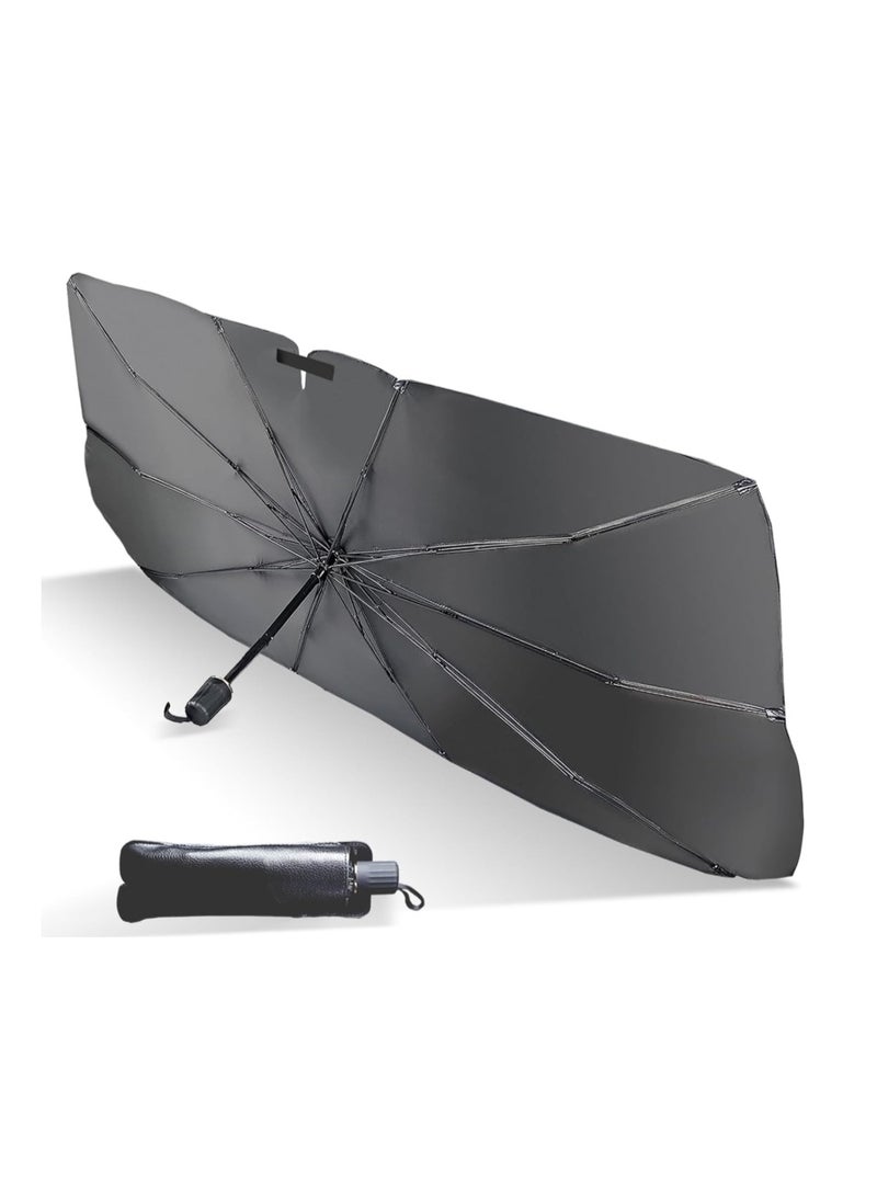 Generic Foldable Car Windshield Sun Shade - Car Windshield Sun Shade Foldable car Sun Umbrella, Blocks UV Rays Sun Visor for car  - Image 1